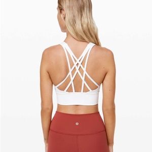 Lululemon Free To Be Serene Bra *Long Line - White Sz 10